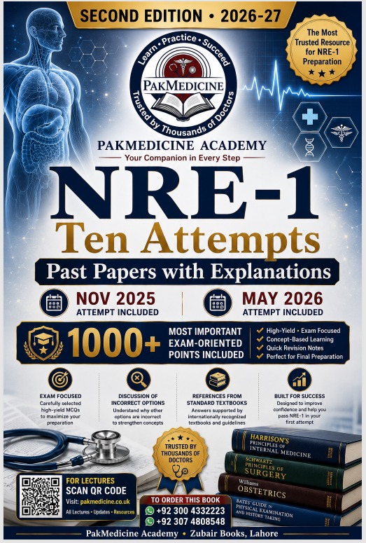 NRE-1 Ten Attempts Past Papers with Explanations – 2nd Edition 2026-27